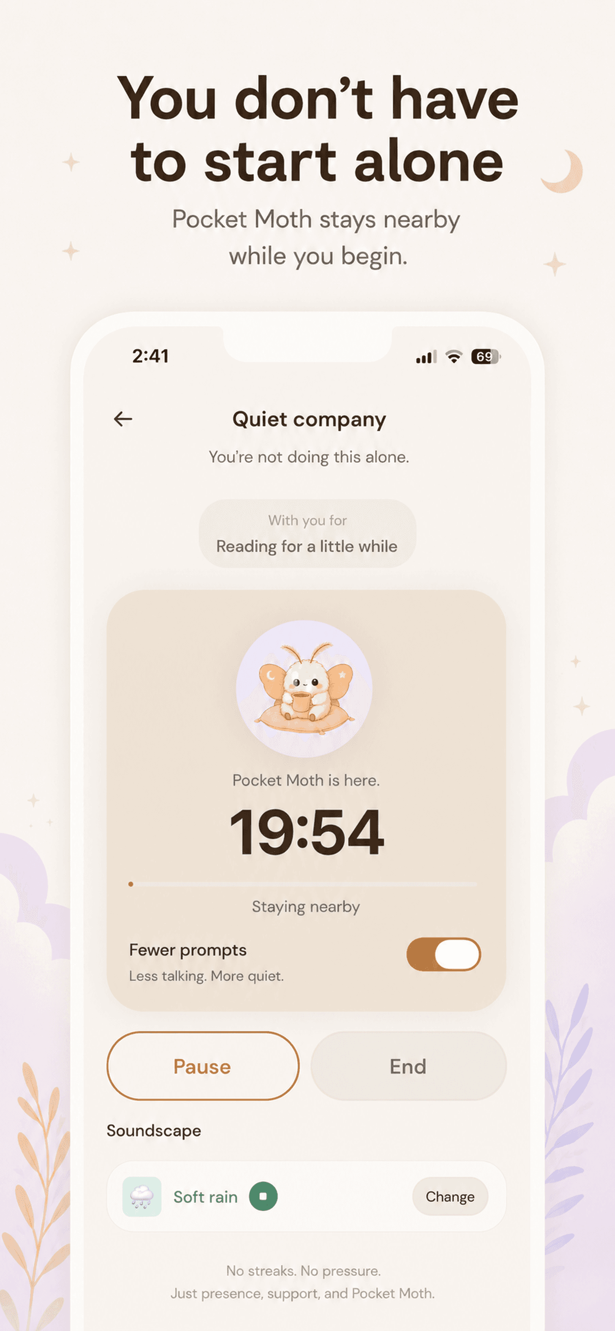 You don't have to start alone — Quiet company preview